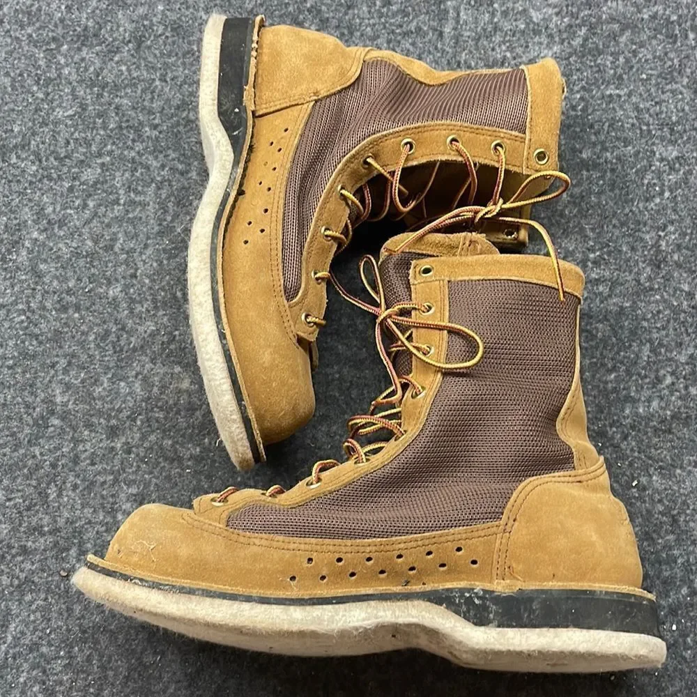 Vintage VTG Danner River Gripper Felt Bottom Fly Fishing Wading Boots Size 7